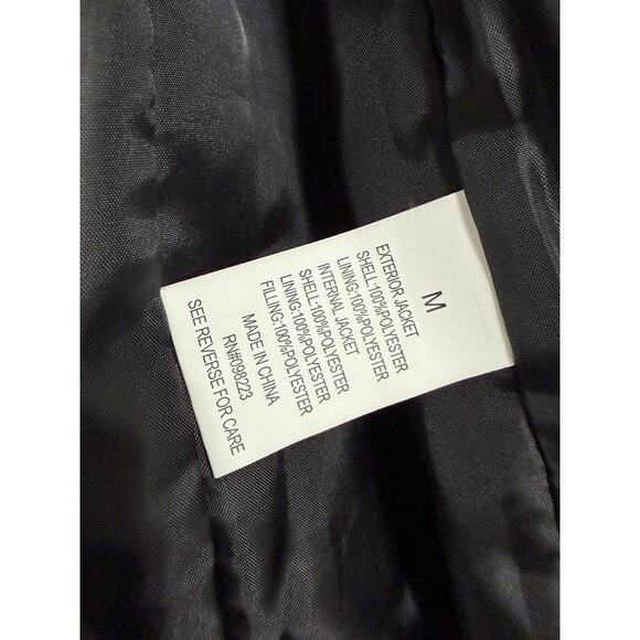 Magellan Outdoors Men's Black Red Zip Put Lining Coat Winter Jacket Size M - Picture 4 of 4